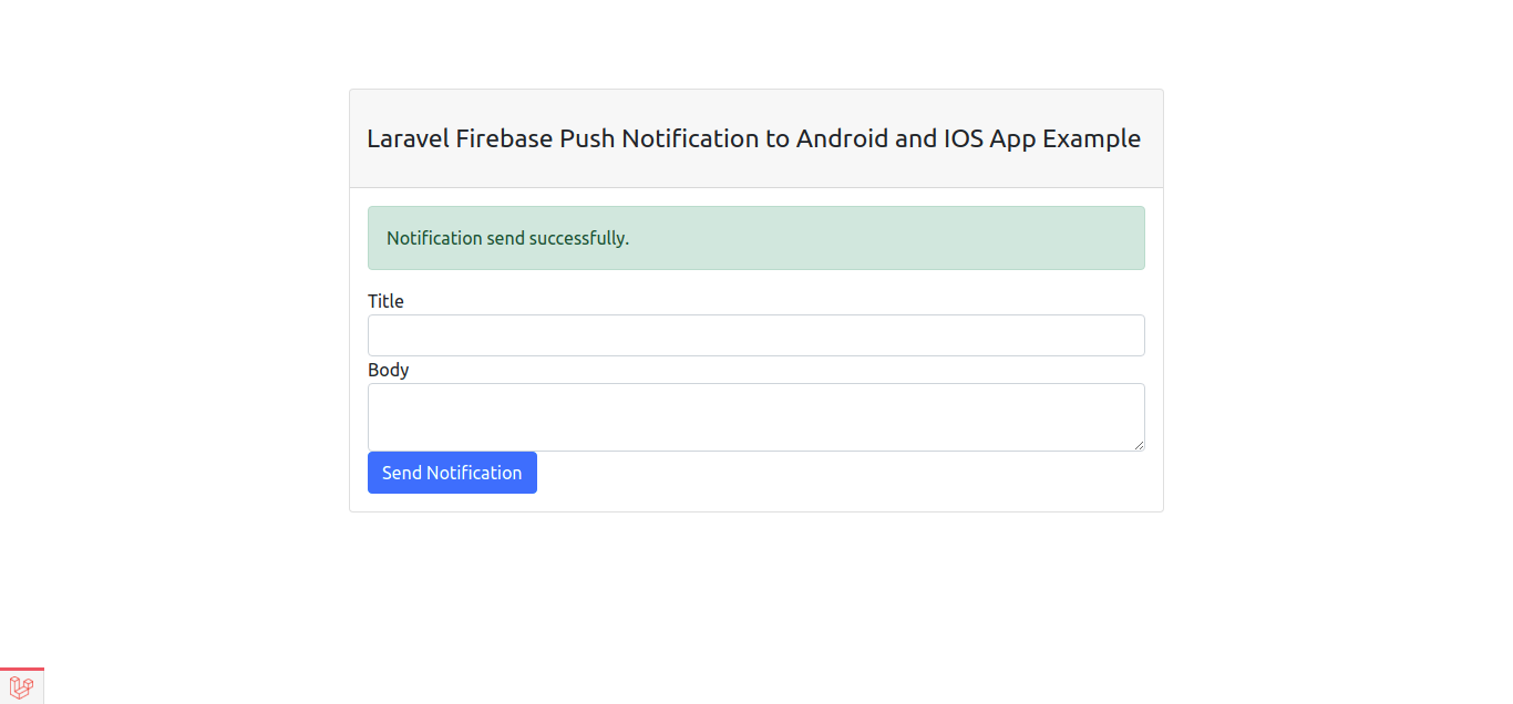 Contoh Laravel Firebase Push Notification Android & IOS
