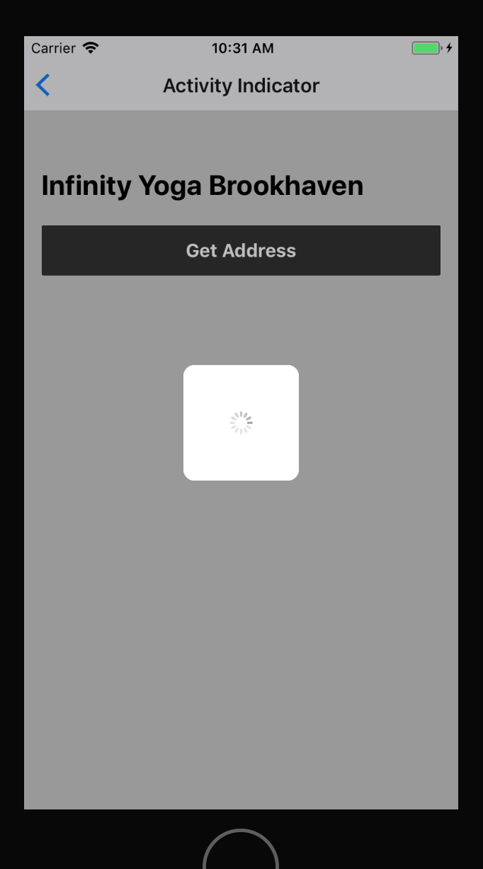 Activity indicator IOS. Custom activity indicator Swift.